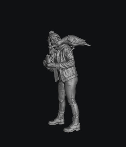SW9571 Female with Pastie and Seagull Fight 1:35/1:32 Scale 'Hand Painted'