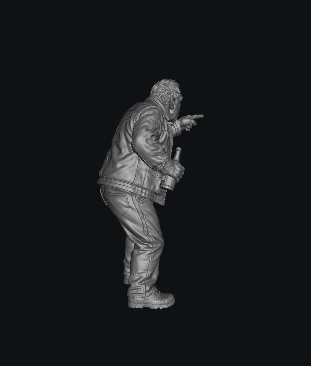 SW9569 Drunk Male Fighting 1 1:35/1:32 Scale 'Hand Painted'