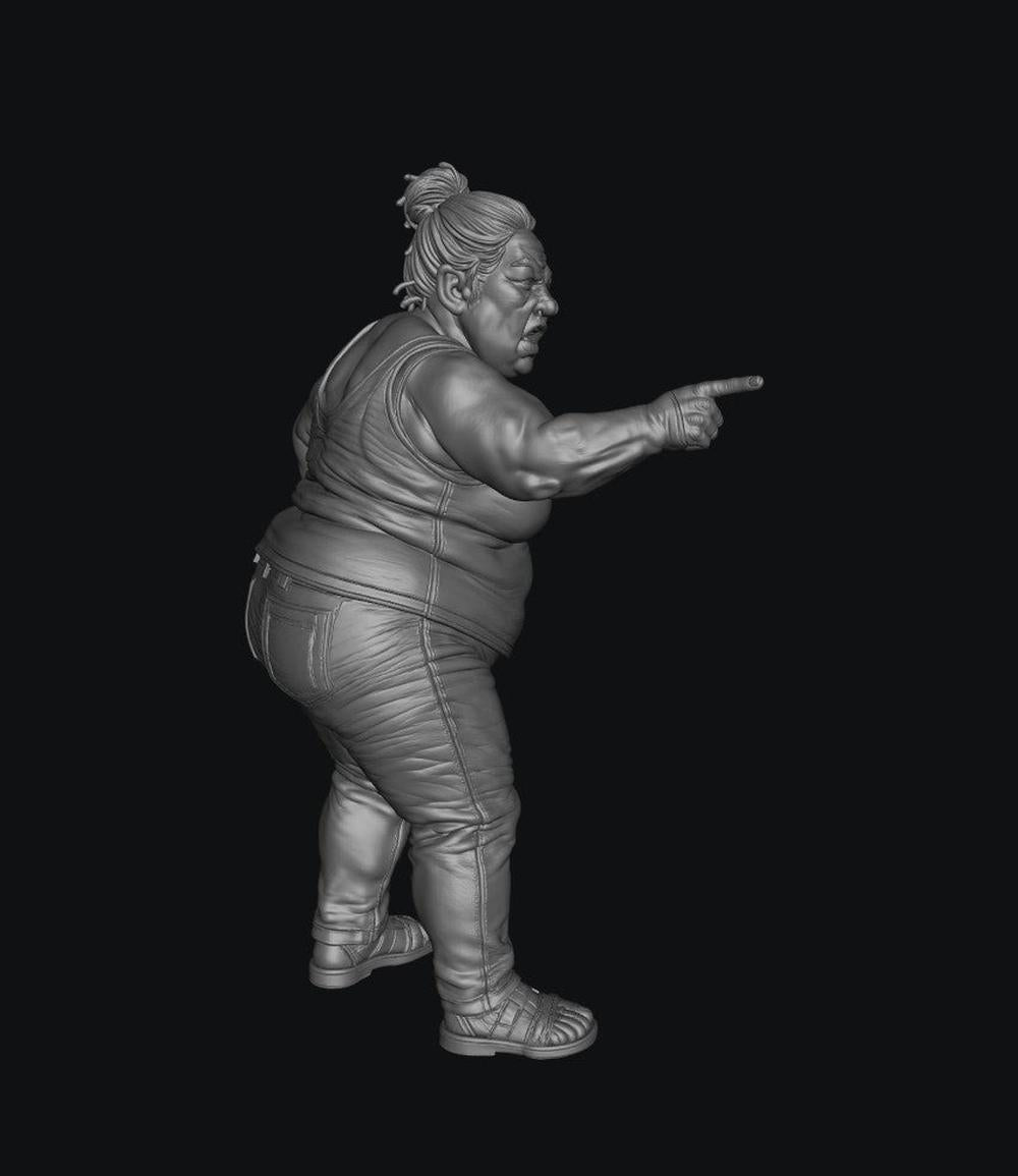 SW9569 Drunk Female Fighting 2 1:35/1:32 Scale 'Hand Painted'