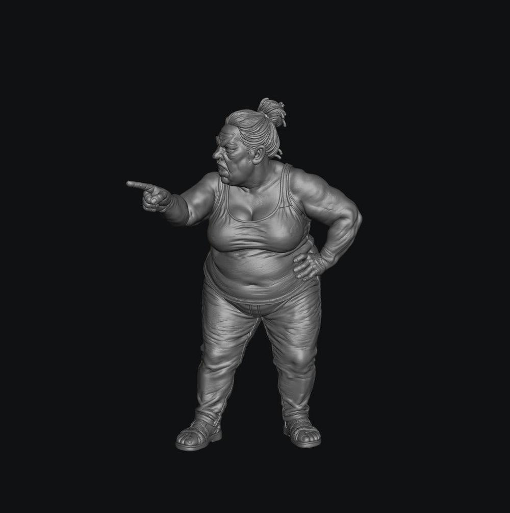 SW9569 Drunk Female Fighting 2 1:35/1:32 Scale 'Hand Painted'