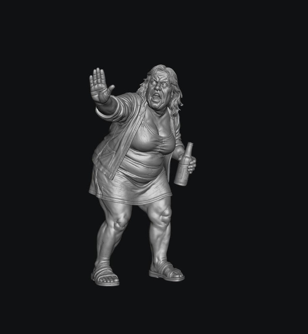 SW9569 Drunk Female Fighting 3 1:35/1:32 Scale 'Hand Painted'