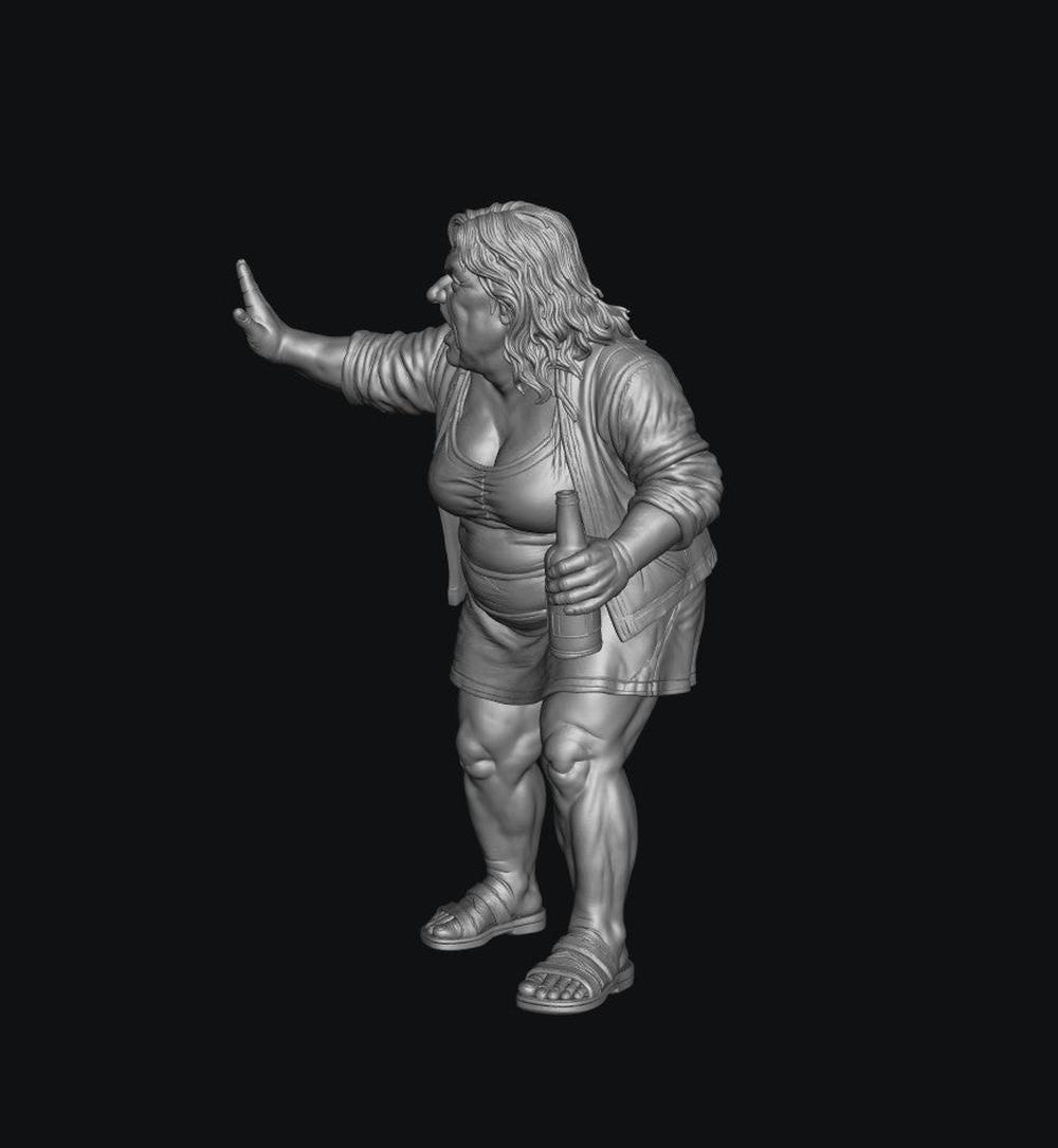 SW9569 Drunk Female Fighting 3 1:35/1:32 Scale 'Hand Painted'