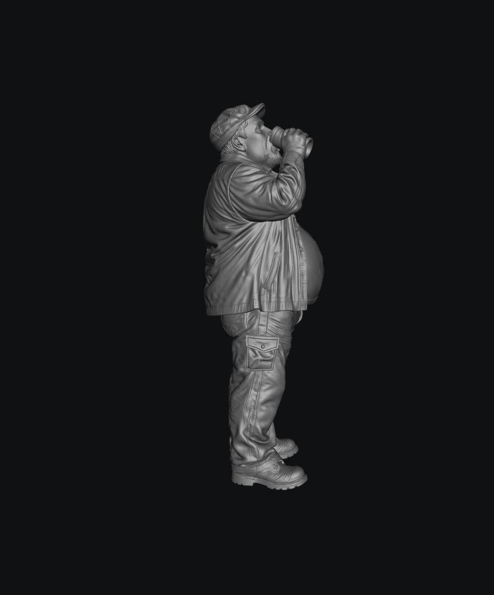 SW9568 People Drinking Fat Male 4 1:35/1:32 Scale 'Hand Painted'