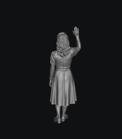 SW9567 1940 Female Waving D 1:35/1:32 Scale 'Hand Painted'