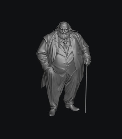 SW3076 Portly Older gentleman with Cane 1:35/1:32 Scale 'Hand Painted'