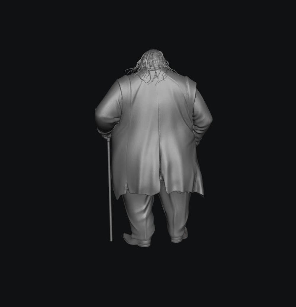 SW3076 Portly Older gentleman with Cane 1:35/1:32 Scale 'Hand Painted'