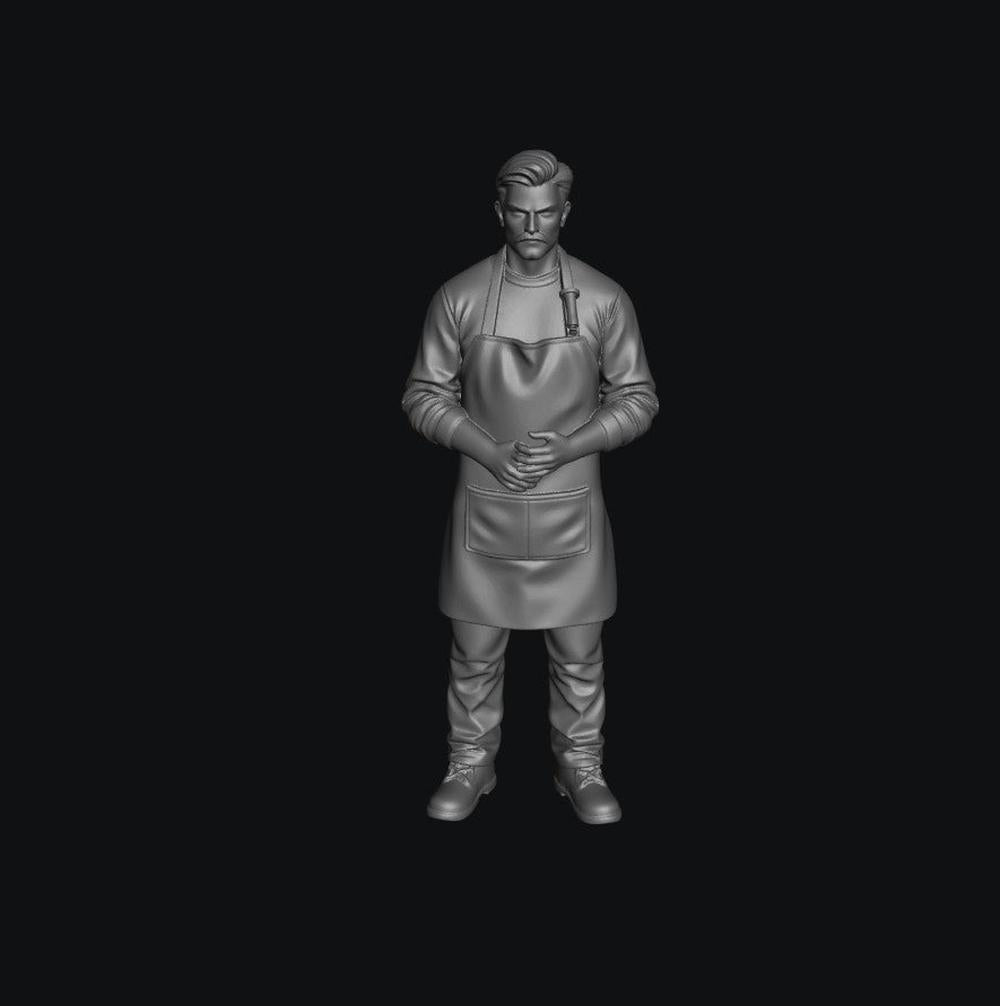 SW3077 Male Shop Keeper 1:35/1:32 Scale 'Hand Painted'