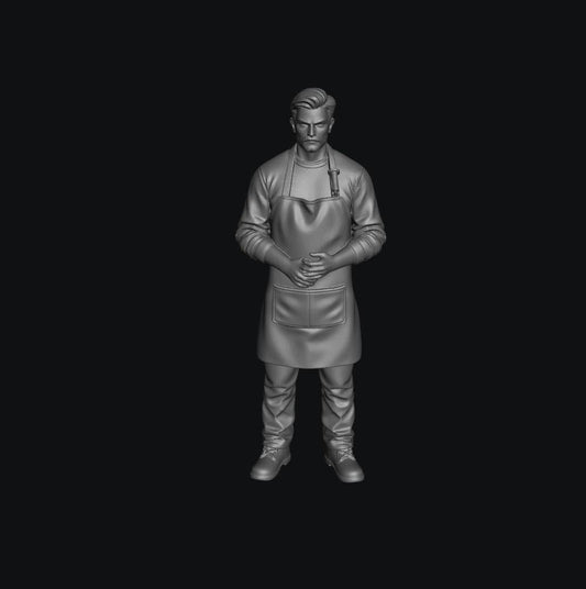 SW3077 Male Shop Keeper 1:35/1:32 Scale 'Hand Painted'