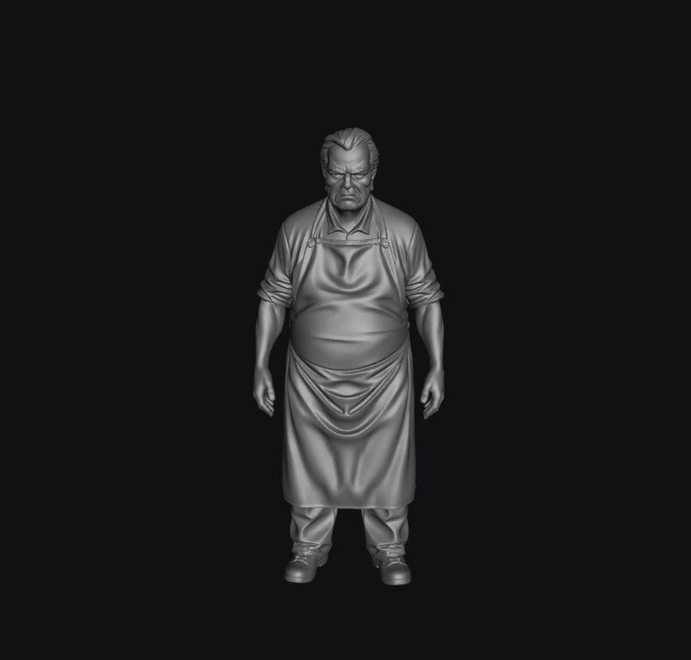 SW3078 Older Male Shop Keeper 1:35/1:32 Scale 'Hand Painted'