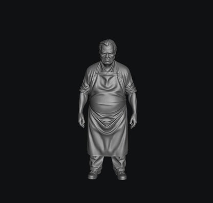 SW3078 Older Male Shop Keeper 1:35/1:32 Scale 'Hand Painted'