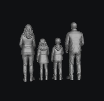 SW8301 Family Standing Feeding Animals 2 1:35/1:32 Scale 'Hand Painted'