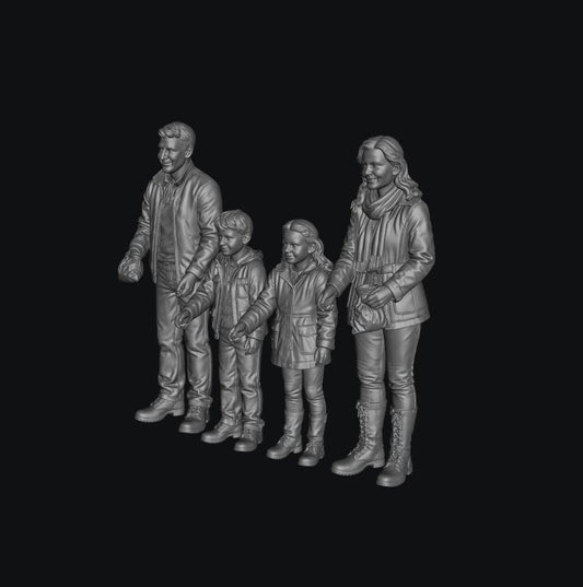 SW8301 Family Standing Feeding Animals 2 1:35/1:32 Scale 'Hand Painted'