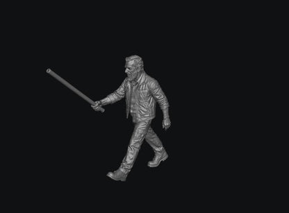 SW8327 Male Farmer Shouting and Waving Polypipe to Get Cows Moving 1:35/1:32 Scale 'Hand Painted'