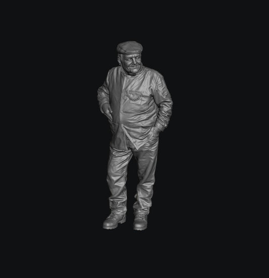SW9332 Fred Dibnah MBE English Steeplejack 1:35/1:32 Scale 'Hand Painted'