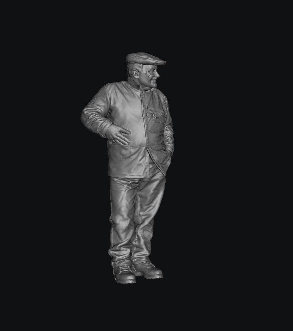 SW9332 Fred Dibnah MBE English Steeplejack 1:35/1:32 Scale 'Hand Painted'