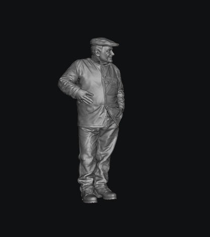 SW9332 Fred Dibnah MBE English Steeplejack 1:35/1:32 Scale 'Hand Painted'