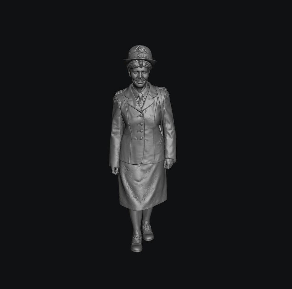 SW8331 Traffic Wardens Female 1 1970's 1:35/1:32 Scale 'Hand Painted'