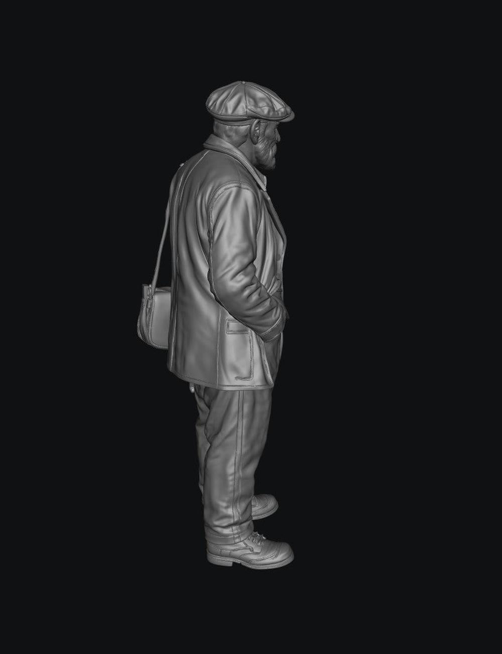 SW9360 Old Steam Engine Driver 1:35/1:32 Scale 'Hand Painted'