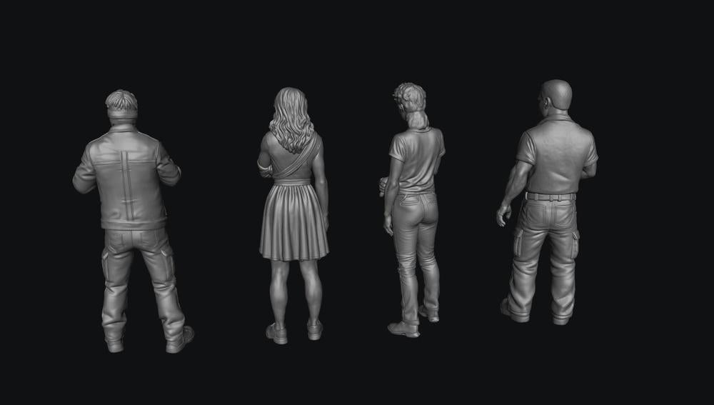 SW8314 Young Injured Patients 1:35/1:32 Scale 'Hand Painted'