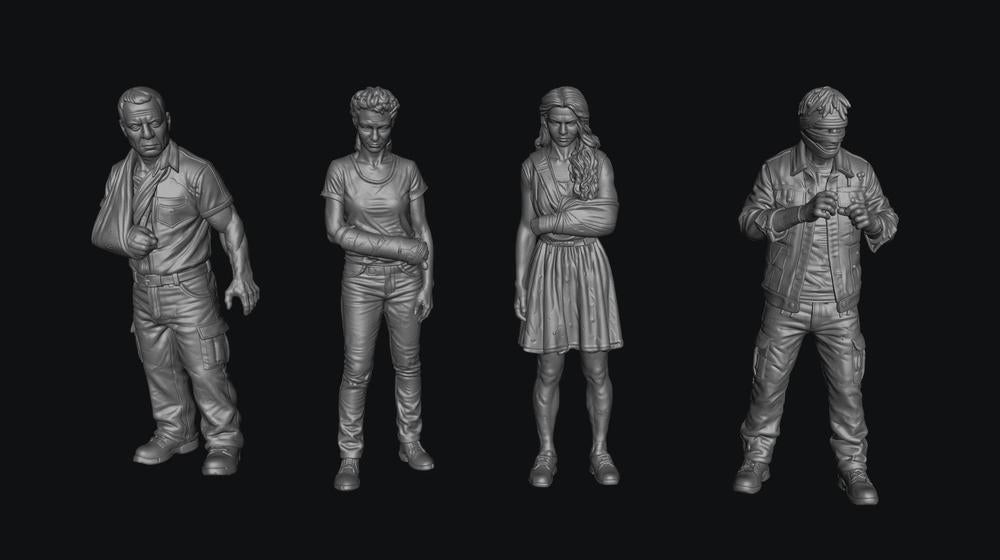 SW8314 Young Injured Patients 1:35/1:32 Scale 'Hand Painted'