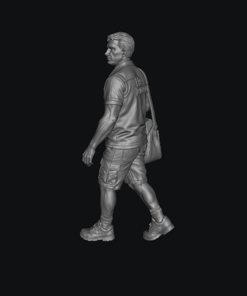 SW9557 Postal Worker Summer 4 1:35/1:32 Scale 'Hand Painted'