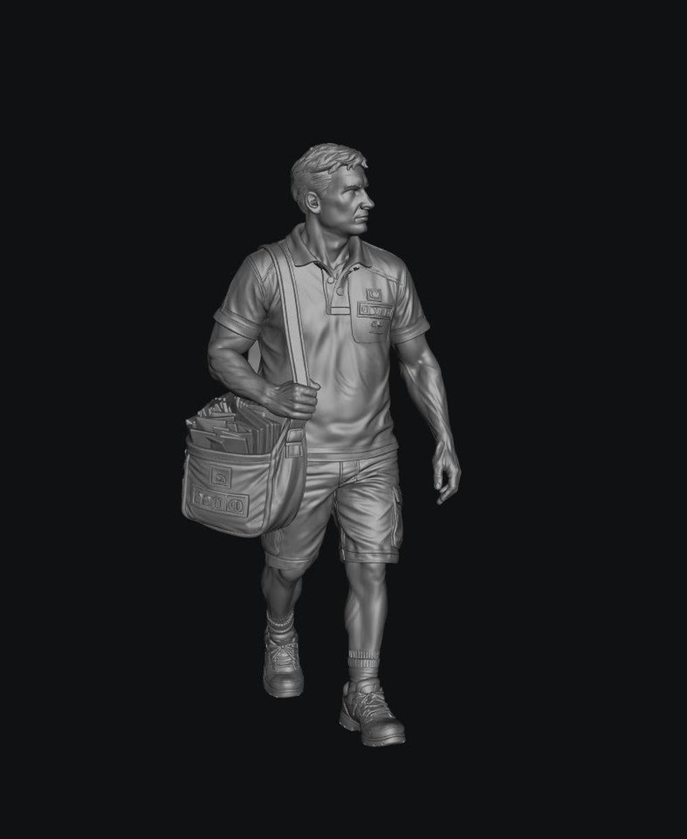 SW9557 Postal Worker Summer 4 1:35/1:32 Scale 'Hand Painted'