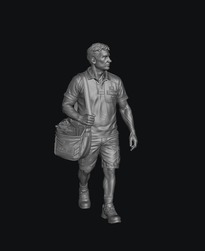 SW9557 Postal Worker Summer 4 1:35/1:32 Scale 'Hand Painted'