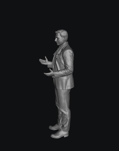 SW8313 Male Vet in Smart Clothing 1:35/1:32 Scale 'Hand Painted'