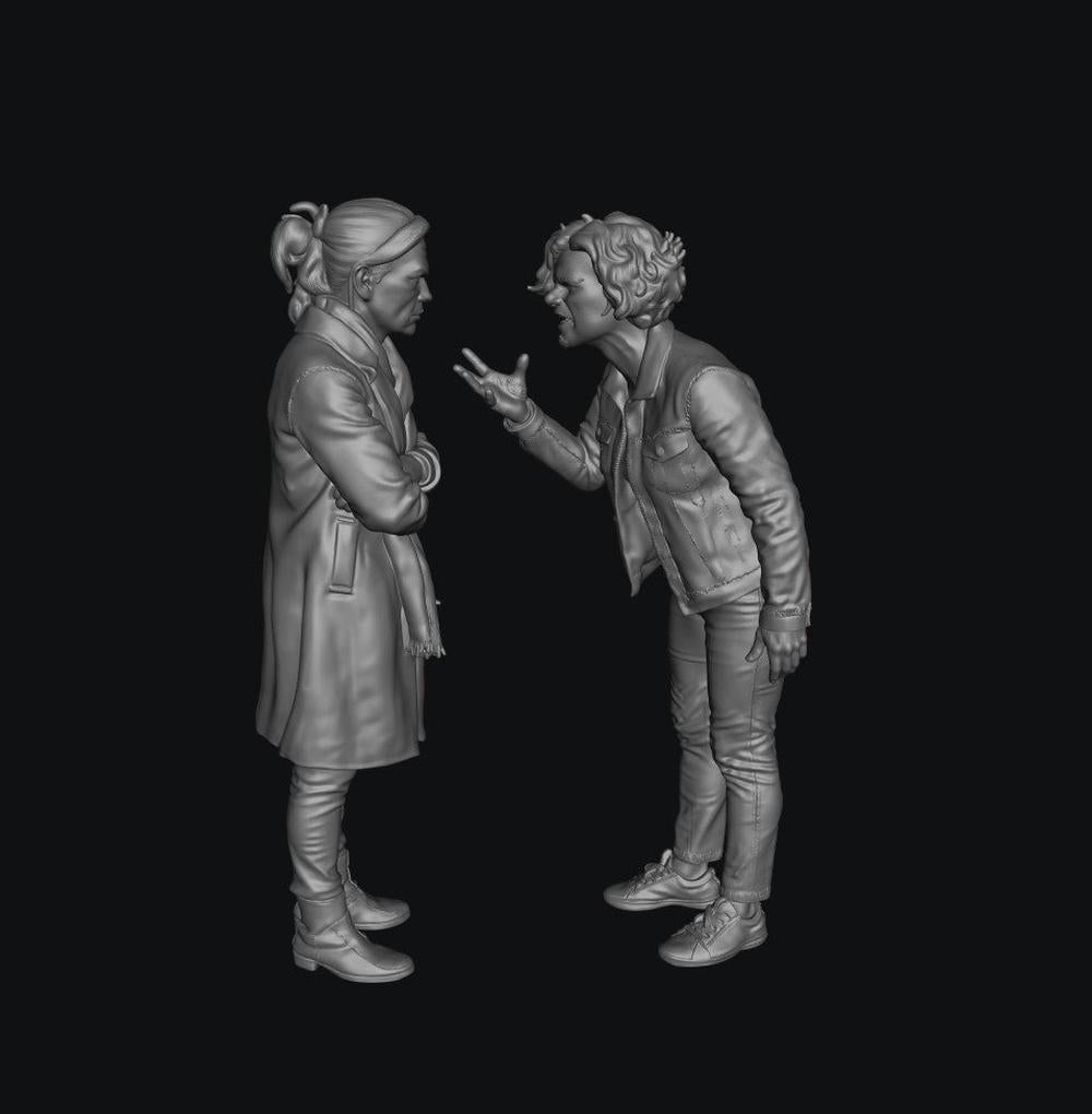 SW9531 Tara & Sue Arguing in Playground 1:35/1:32 Scale 'Hand Painted'