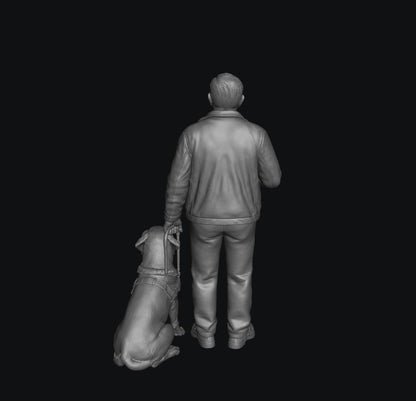 SW9347 Blind Man and Guide Dog 1:35/1:32 Scale 'Hand Painted'