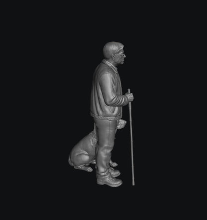 SW9347 Blind Man and Guide Dog 1:35/1:32 Scale 'Hand Painted'