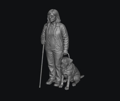 SW9355 Blind Women and Guide Dog 1:35/1:32 Scale 'Hand Painted'