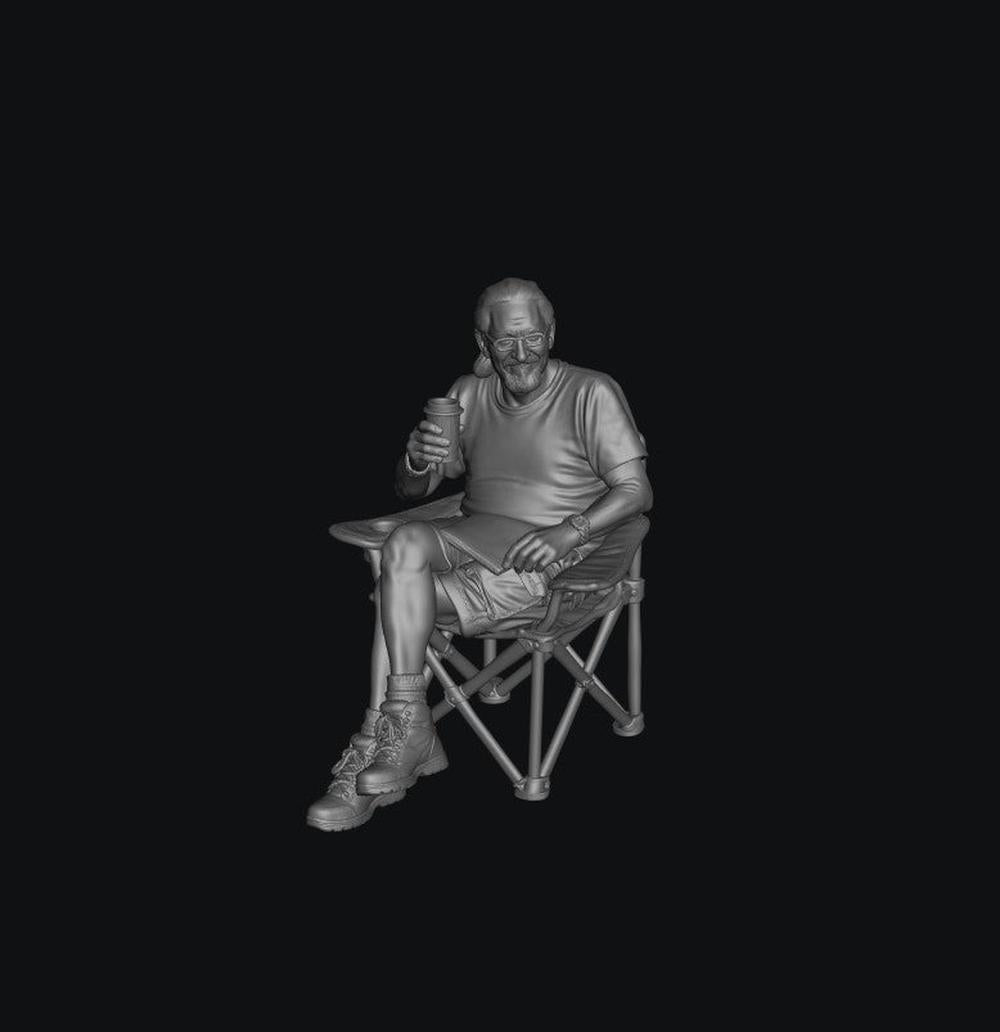 WOSC025 When Nature Calls - The Patient Philosopher 1:35/1:32 Scale 'Hand Painted'
