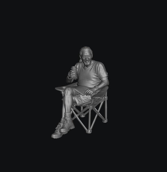 WOSC025 When Nature Calls - The Patient Philosopher 1:35/1:32 Scale 'Hand Painted'