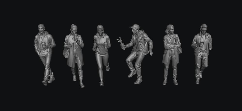 SW9516 Morning Coffee People 1:35/1:32 Scale 'Hand Painted'