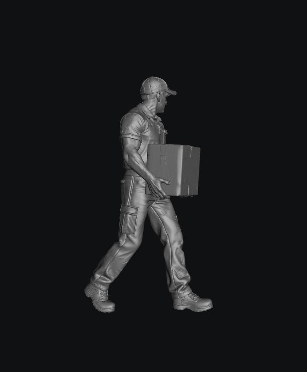 SW9605 Removels Company Workers 2 1:35/1:32 Scale 'Hand Painted'