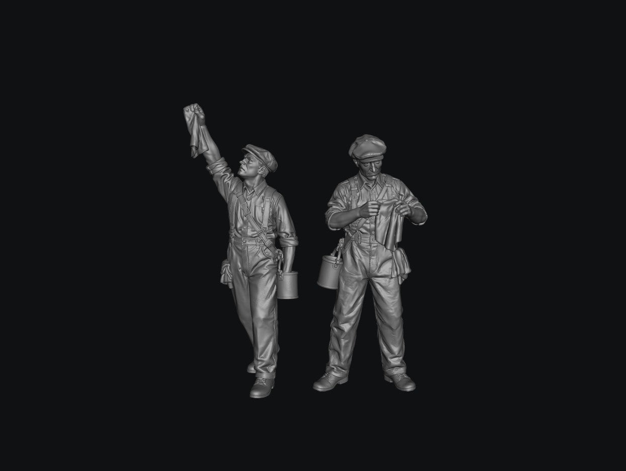 SW9369 Window Cleaners 1:35/1:32 Scale 'Hand Painted'