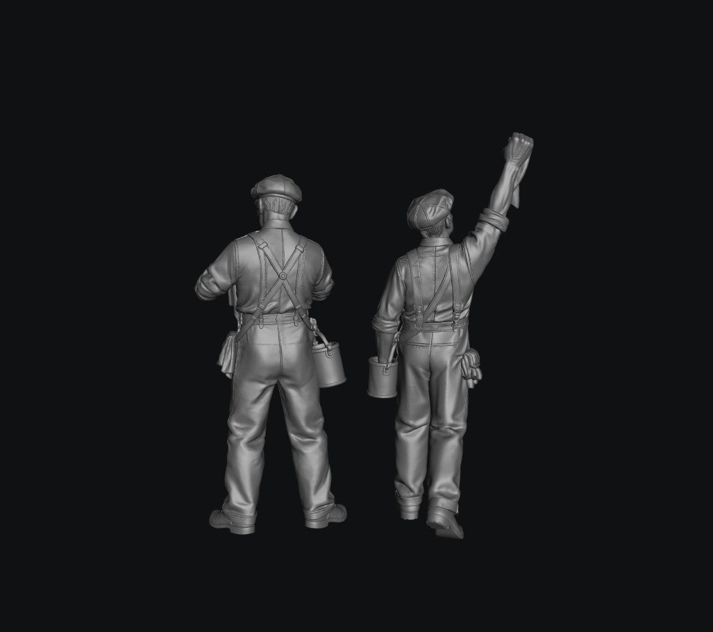 SW9369 Window Cleaners 1:35/1:32 Scale 'Hand Painted'
