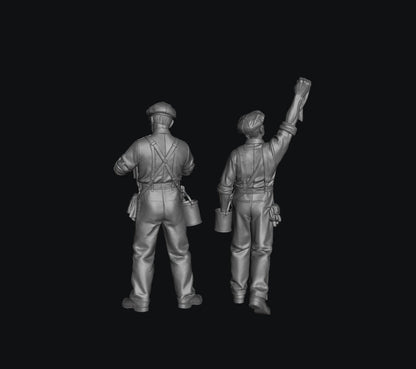 SW9369 Window Cleaners 1:35/1:32 Scale 'Hand Painted'