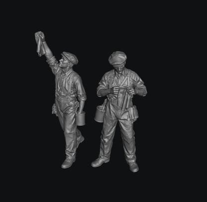 SW9369 Window Cleaners 1:35/1:32 Scale 'Hand Painted'