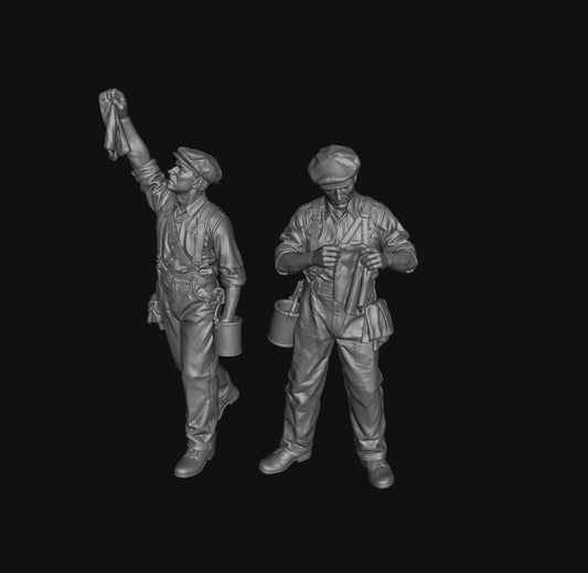 SW9369 Window Cleaners 1:35/1:32 Scale 'Hand Painted'