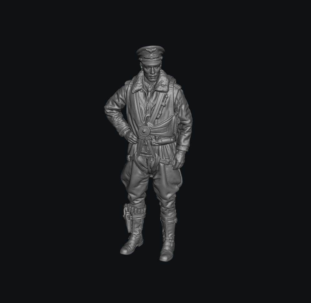 SW5042 WW2 German Fighter Pilot Standing A 1:35/1:32 Scale 'Hand Painted'