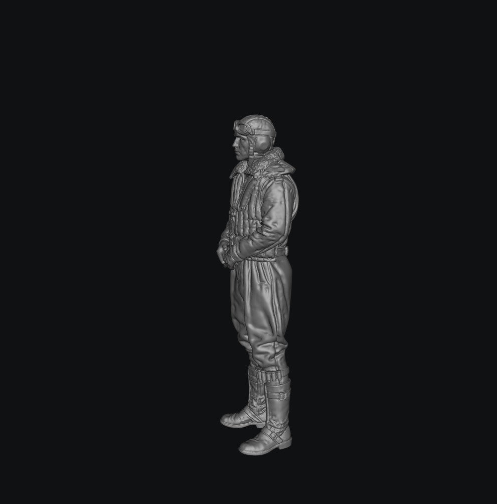 SW5042 WW2 German Fighter Pilot Standing B 1:35/1:32 Scale 'Hand Painted'