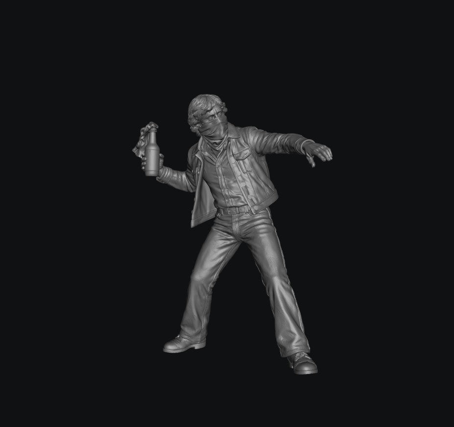 SW9611 Rioting Figure 4 1:35/1:32 Scale 'Hand Painted'
