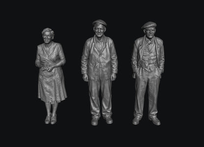 SW9616 1940 Street People 1:35/1:32 Scale 'Hand Painted'