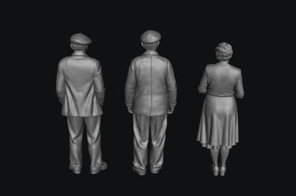 SW9616 1940 Street People 1:35/1:32 Scale 'Hand Painted'
