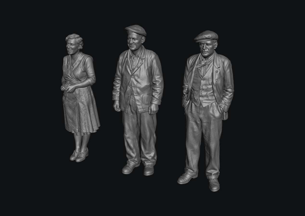 SW9616 1940 Street People 1:35/1:32 Scale 'Hand Painted'