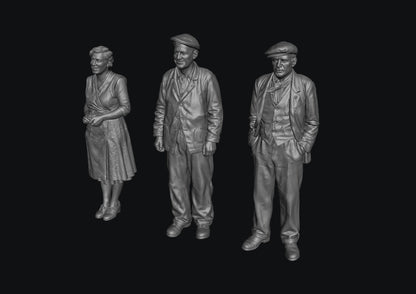 SW9616 1940 Street People 1:35/1:32 Scale 'Hand Painted'
