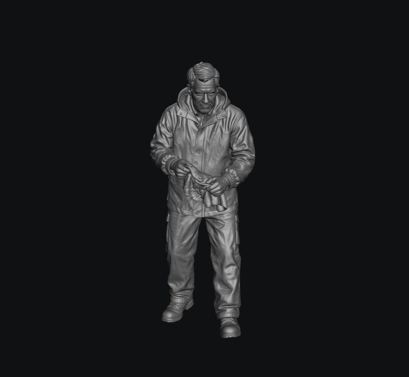 SW5047 Car Wash Man 1 1:35/1:32 Scale 'Hand Painted'