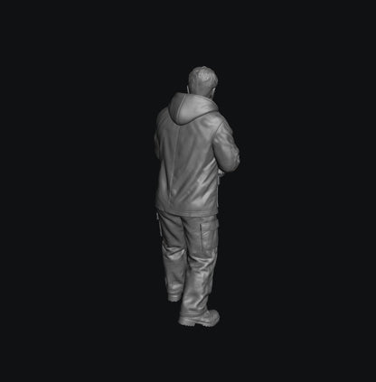 SW5047 Car Wash Man 1 1:35/1:32 Scale 'Hand Painted'